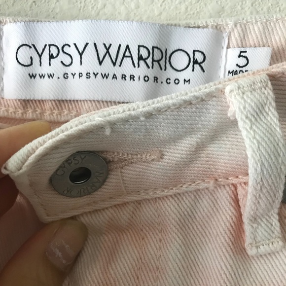 Gypsy Warrior Distressed Denim Cut Off Shorts 5 - Picture 4 of 5